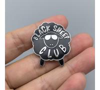 TEMU Broche Black Sheep - Lindo Pin de Esmalte de , Metálica de Solapa para Sombreros, Mochilas, Chaquetas, un Regalo Festivo para
