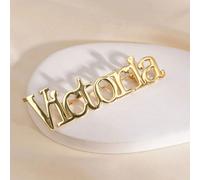 TEMU Broche de acero inoxidable personalizado - Elegante minimalista de , para uso casual, regalo de dama de honor o , broche , pin de solapa