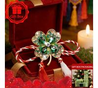 TEMU Broche de de hojas con borlas y blancas, a , 1 pieza, con de regalo, Martisor 2026, accesorio de estilo folclórico, adecuado para regalos festivos y reuniones familiares