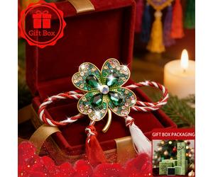 TEMU Broche de de hojas con borlas y blancas, a , 1 pieza, con de regalo, Martisor 2026, accesorio de estilo folclórico, adecuado para regalos festivos y reuniones familiares