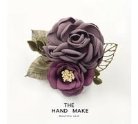 TEMU Broche de tela elegante - Accesorio floral manual versátil para suéteres, abrigos, chales - Ideal para de las Madres, graduación, Día de - Decoración colgante de para todas