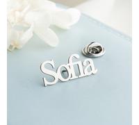 TEMU Broche Personalizado con , Broche Minimalista de Acero Inoxidable para Mujeres, Pin para Solapa de Traje, Joyería de Moda para Mujeres, Solo en Inglés