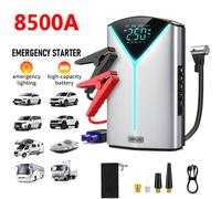 TEMU BRPOM Arrancador de Batería con Compresor de 150PSI, Arrancador de Coche con Pantalla LCD Grande, Arrancador de Batería de 8500A de Potencia para de 8.5L y Diésel de 8.0L, Luz LED