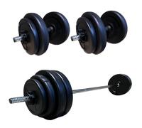 TEMU BSFIT® Juego de mancuernas ajustables para entrenamiento en casa, pesas y mancuernas versátiles tipo dumbbell, ideales para fitness y musculación, diseño compacto y seguro | 10 LB total weights