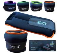 TEMU BSFIT® Tobilleras con Peso Ajustable para Ejercicio en Casa, Set de 2 Pesas para Tobillos de Neopreno, 0, 5kg, 1kg, 1, 5kg o 2kg, Lastres para Fitness y Entrenamiento Deportivo