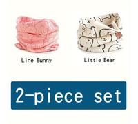 TEMU Bufanda de Cuello Antiviento para Jóvenes, Estilo Coreano de Algodón para Otoño e Invierno, Cubre Cuello sin Hueso para Niños y Niñas, Paquete de 2