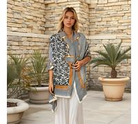 TEMU Bufanda Grande de Estampado - Toalla y con Protección Solar, Accesorio Versátil para Todas , Manta de Playa Retro , Decorativa para el Cuello, Sofisticada