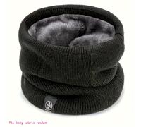 TEMU Buff Unisex con Forro Polar - Cuello Elástico para Mayor , Ocio al y Ciclismo, Negro, , Azul , Marrón y