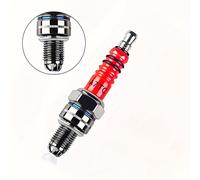 TEMU Buje de Encendido Racing 3 Electrodos de 10mm A7TC Compatible con GY6 50CC 110CC 125CC 150CC para ATV, Scooter, Moto y Accesorios de Motocicleta