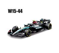 TEMU Burago 1:43 Escacedes AMG 2024 W15 #44 y #63 F1 Coche de Fórmula Diecast Vehículo Coleccionable Juguete de Carreras Regalo de San Valentín