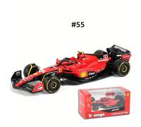 TEMU Burago 2023 1:43 Ferrari #16 y #55 Coche de Carreras de Aleación de Fundición Colección de Adornos de Coches Regalo
