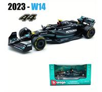 TEMU Burago 2023 1:43 Mercedes-AMG Performance F1 Team W14 #44 y #63 Coche de colección de carreras de aleación estática de juguete Regalo de Regalos de Navidad