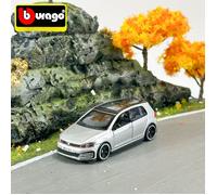 TEMU Burago Réplica de Coche Plateado, Mini Golf Gti, Juguetes para Niños; Coleccionable para Adultos, de Coche