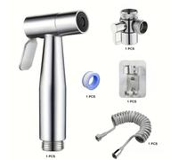 TEMU Cabezal de ducha de acero inoxidable ergonómico con manguera flexible y adaptador para fregadero - 1pc, Decoración de Halloween y Navidad