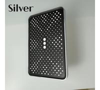 TEMU Cabezal de ducha fijo de gran y consumo | Accesorio de baño, opciones en y plateado, plástico, no requiere electricidad para su uso en la ducha