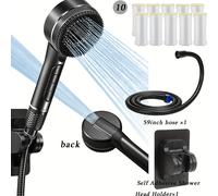 TEMU Cabezal de Ducha Filtrado con , Cabezales de Ducha de Presión - 4 de Rociado, Potente para Baño de Mascotas, y Diseño Ahorrador de Agua