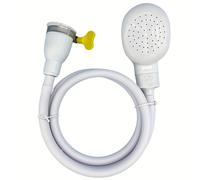 TEMU Cabezal de rociado para grifo flexible portátil con abrazadera amarilla | Ducha de de plástico duradero para mascotas, champú y enjuague de verduras