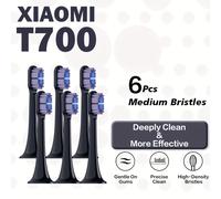 TEMU Cabezales de repuesto para cepillo de dientes compatibles con Xiaomi T700, 6 unidades de cabezales de repuesto profesionales para cepillo de dientes eléctrico para Xiaomi T700 T700