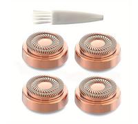 TEMU Cabezales de Repuesto para Depiladora Facial Generación 2, Double Halo 4 Piezas para Herramienta de Depilación Femenina