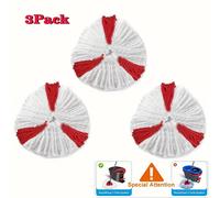 TEMU Cabezales de Repuesto para Fregona, Recambios para Fregona - Fácil de Reemplazar, Recambios de Microfibra, Pack de 3 Cabezales, Fácil de Limpiar