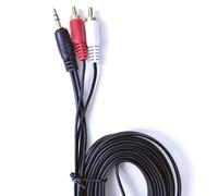 TEMU Cable Adaptador de Audio AUX de 3.5 mm a 2 RCA de 59.06 Pulgadas, Estéreo AV para Auriculares, Altavoz, Amplificador y Conector