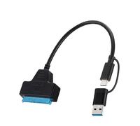TEMU Cable Convertidor Externo 2-en-1 USB C Tipo A 3.0 a SATA para Unidades de 2.5 Pulgadas (SSD/HDD) - No compatible .5)