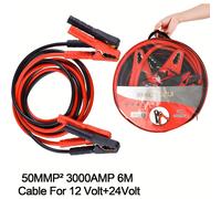 TEMU Cable de de coche de 4 m/6 m, de de emergencia para coches, con bolsa de almacenamiento, adecuado para coches, SUV, camiones y RV, sin batería.