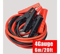 TEMU Cable De De Emergencia Para Coche De 20 Pies/6 Metros, Cable De De Energía Para Coche 4G, Cables De Energizer, Cables De Refuerzo Para Coche De Servicio Pesado Para Baterías Muertas/débiles