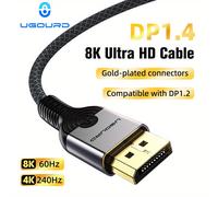 TEMU Cable DisplayPort 1.4 de Cobre Puro, Cable DP1.4 Soporta Transferencia de Video 8K@60Hz Máx., Compatible con DP1.2 4K@240Hz Máx. para PC y Laptop