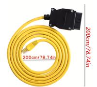 TEMU - Cable ENET OEM para programación de BMW Series F G I | Compatible con E SYS IST Cable duradero | para activación de Carplay, sin batería