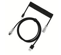 TEMU Cable enrollado para teclado mecánico, cable USB C, puerto USB, cable enrollado Aviator, accesorios para teclado gaming de computadora de escritorio