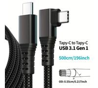 TEMU Cable Laihonen para Meta Quest 2/3/Oculus S/PSVR2/HTC : Cable de Carga Rápida USB-C de Conector Plug-to-Plug, Trenzado en Nylon, Compatible con Sincronización de Energía y para Visores de Virtual