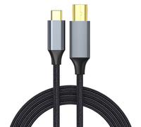 TEMU Cable Trenzado de Impresora USB C a USB B 2.0 para Escáner y Cámara, Compatible con Epson HP Canon, 1/1.5/2/