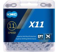 TEMU Cadena de bicicleta KMC X11 de 11 velocidades EPT antióxido - , 116 eslabones, de tungsteno, con bicicletas de montaña, del - Paquete