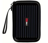 TEMU Cae de almacenamiento de 6 dardos Cyeelife con compartimiento de accesorios - Organizador portátil protector para dardos y piezas, negro//azul/verde, diseño seguro y viajero
