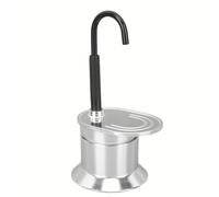 TEMU Cafetera Moka de un Solo Tubo de 50 ml para el Hogar, MINI Cafetera Italiana de un Solo , Ideal para Viajes, Oficina o Casa (Sin Tazas)