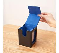 TEMU Caixa de Almacenamiento Apilable Premium en PU Multicolor con Ventana para Exhibición de Líderes para Juegos de Mesa MTG, PTCG y TCG - Capacidad para 120 Cartas