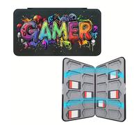TEMU Caixa de Almacenamiento para Tarjetas de Juegos Compatible con Nintendo Switch con 24 Ranuras y para 24 Tarjetas Micro SD