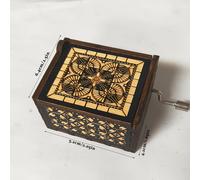 TEMU Caixa de Manual Bros. Harry Potter - Tallado en Madera Artificial Estilo Bohemio con Románticos, Sin Necesidad de Electricidad, Regalo Coleccionable para Fans