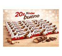 TEMU Caja Ahorro Kinder Bueno 20 Unidades - Chocolate Blanco y avellana / White chocolate