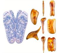 TEMU Calcetines de masaje de acupresión con piedras de amatista: mejora la salud y el bienestar de tus pies.