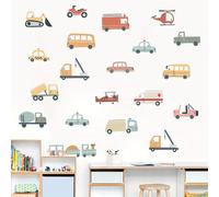 TEMU Calcomanía de Pared de Vinilo BRUP de Acuarela de Coches y Camiones - Pegatina Autoadhesiva Multicolor y Linda para Decoración del Hogar, Perfecta para Dormitorio, Sala de Estar, Entrada