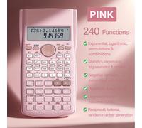 TEMU Calculadora , 240 Funciones, de 2 Líneas - Aprobada para Exámenes, para y Profesionales, Matemáticas Avanzadas, Ingeniería y (Pila AAA No Incluida)