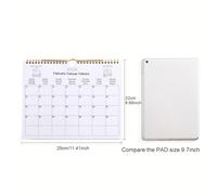 TEMU Calendario 2026 en Español/Alemán/Inglés - un calendario académico de a de 2026, para organizar y planificar en y en el hogar, que mide 8.5*11 pulgadas y de papel