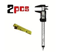 TEMU Calibre Digital Electrónico de 100mm y 150mm, Esfera de Fibra de Carbono, Calibre Vernier, Herramienta de Medición Micrométrica, Regla Digital, Cinta Métrica 0-1500mm