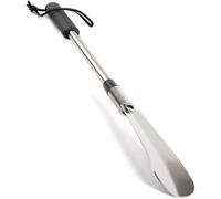 TEMU Calzador ajustable con mango largo, que varía de 16 pulgadas, de acero inoxidable y con un de telescópico para una fácil extensión y retracción
