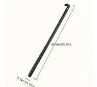 TEMU Calzador de Acero Inoxidable con Mango Largo - Portátil, Ayudante Higiénico para Personas Perezosas para Botas y Zapatillas