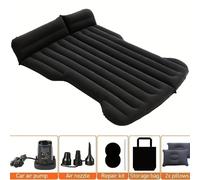 TEMU Cama de Coche - Colchón de Camping - Cama Inflable Portátil para Viajes, Dormir, Adecuada para Vehículos Todoterreno con Sofá de Aire Extendido, Dos Almohadas de Aire - Negro