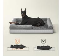 TEMU Cama Ortopédica para Mascotas, Sofá con Soportes , Removible y Lavable, 120 X 85 X 20 Cm, Base Antideslizante