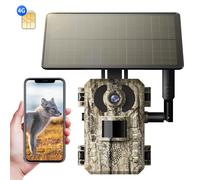 TEMU Cámara de Celular 4G LTE, Cámara para Juegos 2K con Visión 360°, Tarjeta SIM , Activación por Movimiento, Visión Nocturna a Color, Acceso Remoto desde Teléfono Móvil y Alimentada